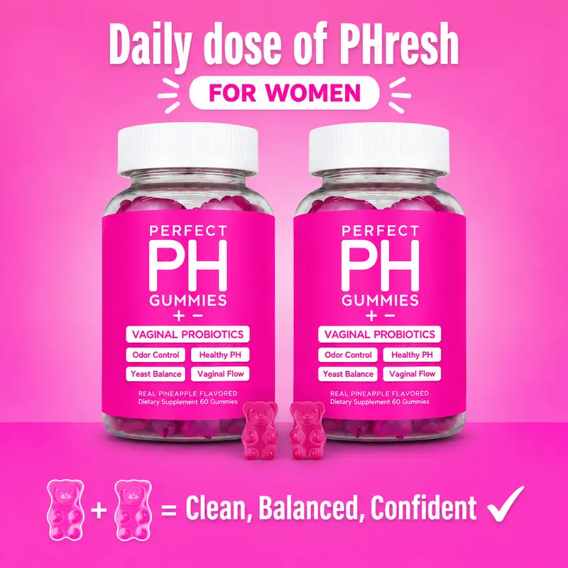 CBB Perfect pH Chewable Probiotics for Women Double Pack - Feminine Dietary Prebiotic Gummies, Gelatin-Free Halal Intimate Care Supplement with Vitamins, Pineapple Flavor, 120 Count, 18 Months Shelf Life, All Ages Suitable Support