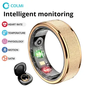 COLMI  R10 Smart Ring, Fitness Tracker, Step Counter, Calorie Monitor, Body Temp, Sleep Tracking, 5ATM Waterproof, Matte Design, Rechargeable