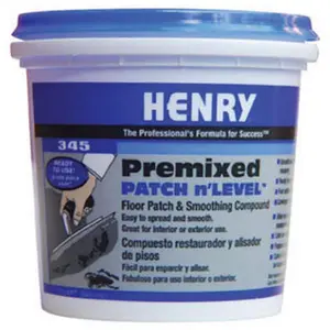 212 MAIN Henry 12063 QT Ready-to-Use Pre-Mixed Patching & Leveling Compound for Concrete, Wood, Masonry