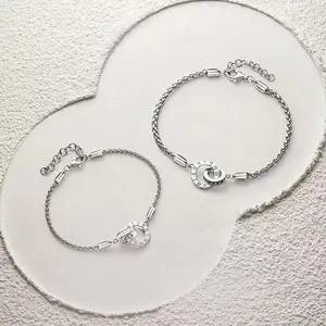 Double Ring Bracelet, fade-resistant and hypoallergenic, is the perfect Valentine's Day gift for your partner or best friend.