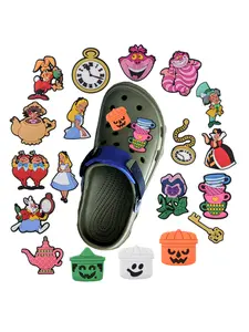 New 19 cartoon fairy tale character themed shoe buckles, suitable for Croc shoes, cute and interesting shoe decorations, perfect for casual pairing with slippers and perforated shoes