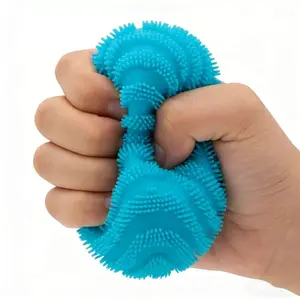 Fluffy Smiley Face Stress Balls - Soft Squishy Fidget Sensory Toys for Anxiety Relief, Kids & Adults