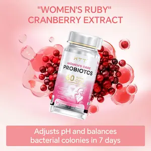 KTT Cranberry Womens Probiotics | 100B CFUs | PH/Flora Balance, Urinary & Odor Control - 60 Caps