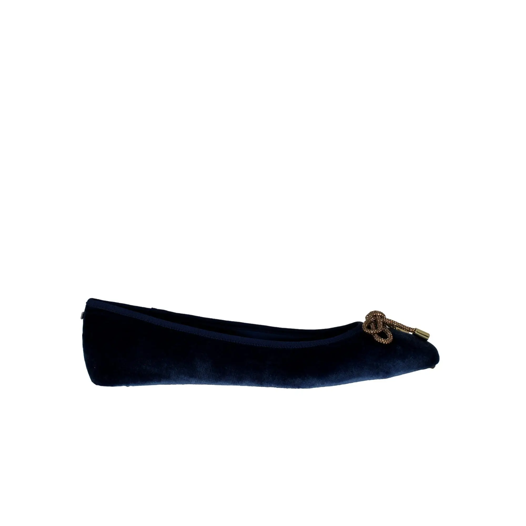 Birdies The Hummingbird Ballet Flat Ocean Velvet Bow  LF-22354 Women's