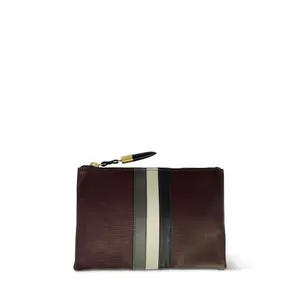 Oxblood Petite Lizard Small Pouch