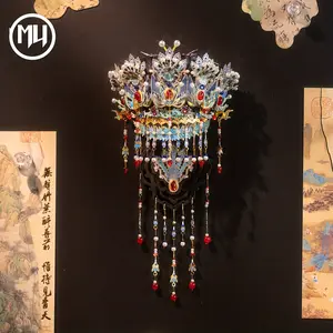 MU X MIAO SPACE Rong Niu Phoenix Eye National Style 3D Three-Dimensional Puzzle Metal Assembly Handmade DIY Educational Unlocking Toy Birthday Christmas Halloween Gift Desktop Ornament Refrigerator Magnet metal  puzzles
