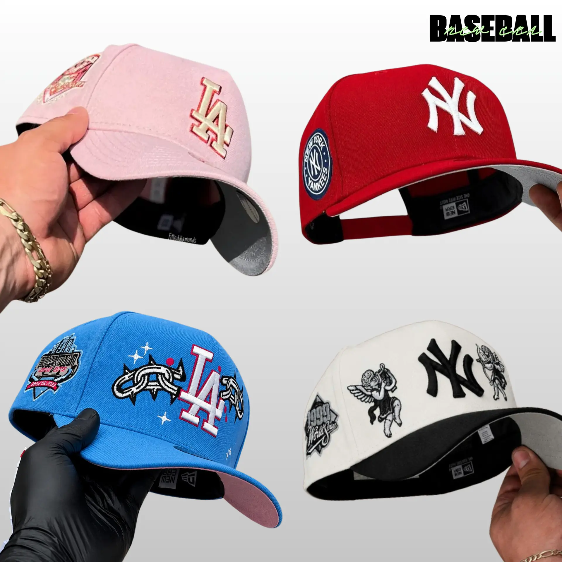 MLB New Era LA Dodgers NY Yankees 9FIFTY 59FIFTY Snapback Cap – Premium Unisex Baseball Hat, Adjustable Fitted Design, Comfortable All-Day Wear, Classic American Baseball Style, Vintage Sports Fashion, Urban Streetwear Essential, TikTok USA