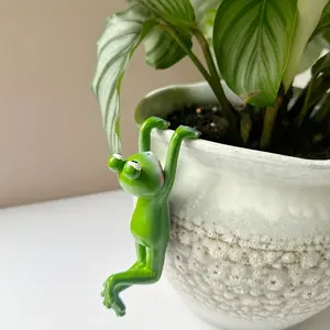 1pc courtyard bonsai decorative ornaments personalized frog ornaments creative animal resin ornaments pendants