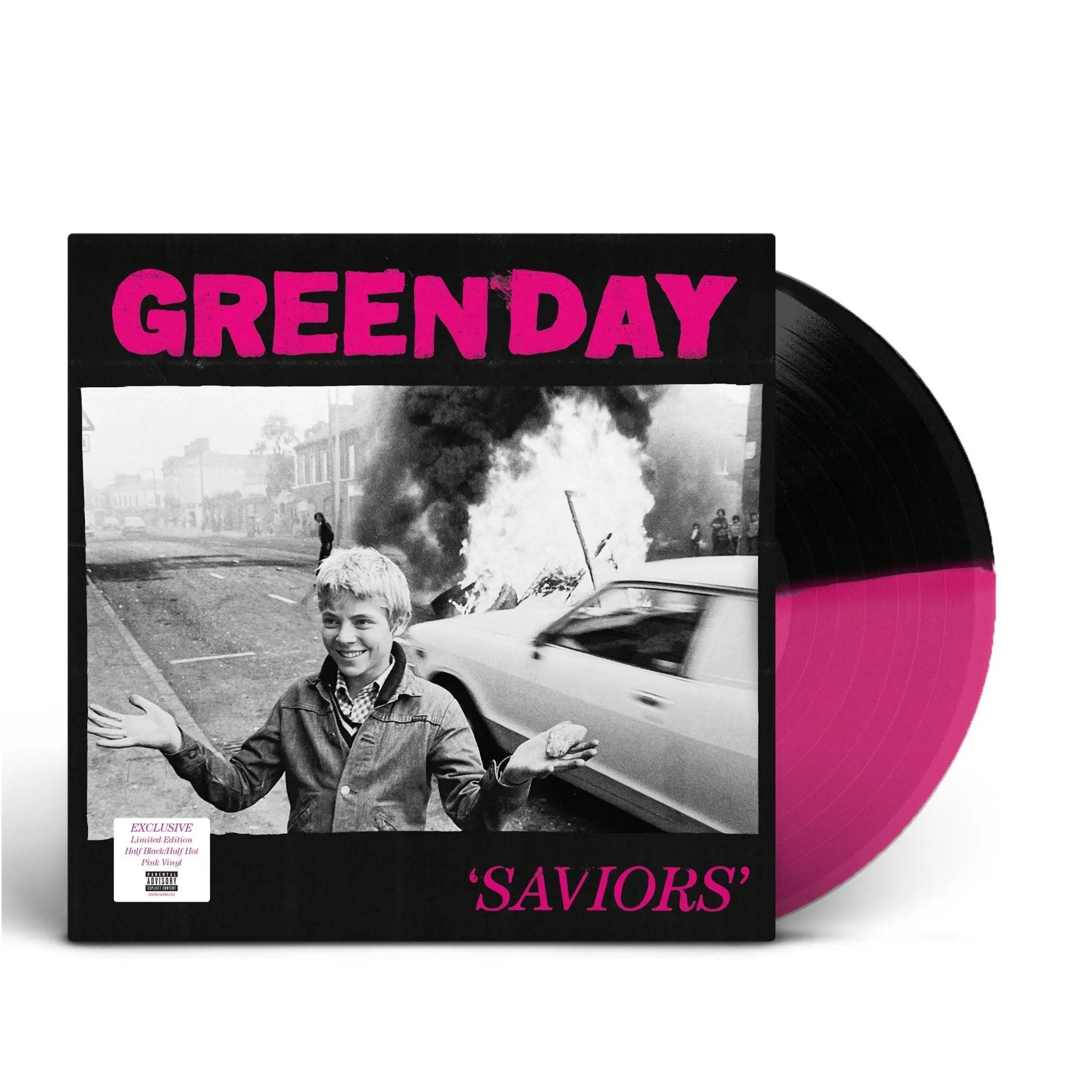 Green Day: Saviors: Magenta & Black Split Vinyl LP