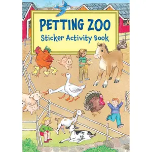 Dover Petting Zoo Sticker Activity Book Paperback – January 12, 1998