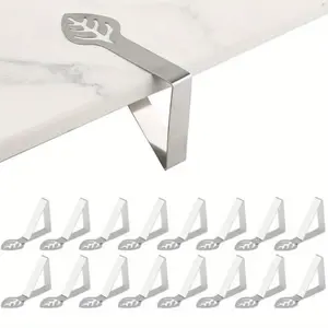 Set of 16pcs Stainless Steel Tablecloth Clips, for Indoor/Outdoor Parties, Weddings, Camping, Home & Restaurant Use, Non-Slip Table Clips Suitable for Outdoor Garden Settings, Restaurants, And Parties