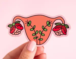 Blooming Uterus Vinyl Sticker