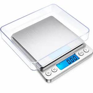 Digital Pocket Scale 2000g x 0.1g Precision Jewelry Food Kitchen Scale with LCD Backlit Display & Tare Function