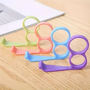 4 Random Color Phone Holders, Ergonomic Ring for Hands-Free Texting and Video Calls, Cute Smartphone Accessories for All Devices