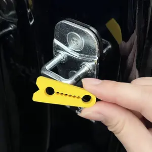 Universal Car Door Lock Protection Pad, Silicone Rubber Shockproof Noise Reduction Mat, Auto Door Lock Protector Cushion