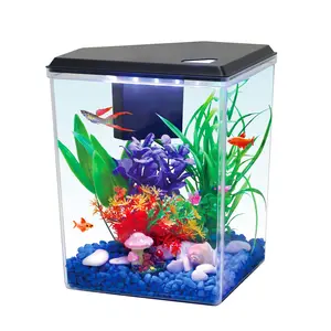 Aqua Culture  2.5 Gallon  Plastic Aquarium , Black, 12.23''L x 9.16"W x 11.22''H
