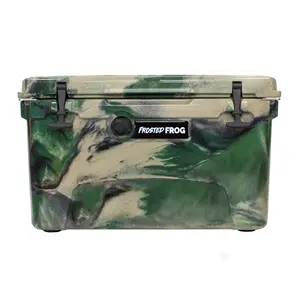 Frosted Frog 45 QT Camo Cooler - Camo Olive Green Cooler, 45 Quart