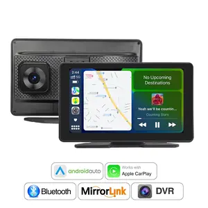 Wireless Carplay & Android Auto, 4K Dash Cam, 7-Inch Touchscreen, Bluetooth-compatible, GPS Navigation, Fm, Aux, Mirrorlink, Voice Control