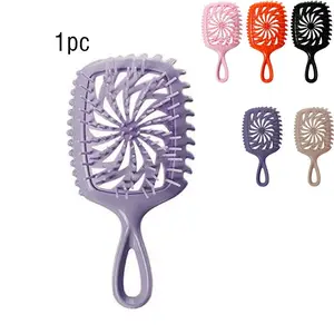 Mini Portable Puff Hair Comb, High-Quality Styling Brush, Hollow Design, Smooth Hair Comb, Ideal for Daily Use, Beauty Tool