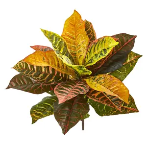 Nearly Natural 21" Garden Croton Plant (Set of)