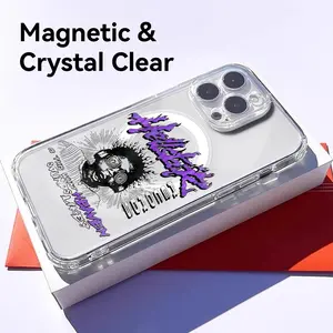 PIKPAKA Luxury Trend Fashion-H-Hellstars LOGO Phone Case For IPhone 17 16 15 14 13 12 11 Pro Max Plus Clear Magnetic Phone Case – Anti-Yellow For MagSafe Slim & Lightweight Precision Cut Camera Protection, Shockproof Scratch-Resistant Transparent Case