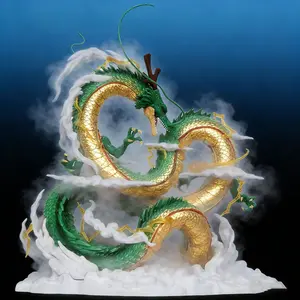 2026 DBZ new upgraded dragon sculpture, 24cm cartoon dragon model gift box set, home decoration ornaments, holiday gift collection.