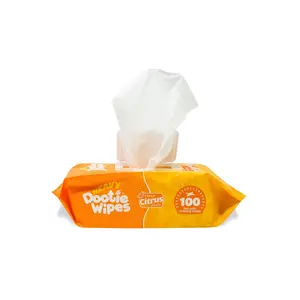 Heavy Dootie Pet Wipes, Butt, Body & Paws, Bamboo Citrus Scent