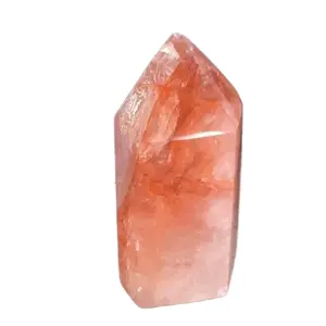 Fire Quartz Point - Hematoid Quartz - Natural Gemstone