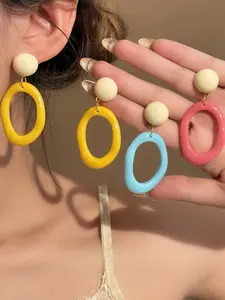 Geometric Hoop Earrings, Dopamine Silver Needle, Unique High-End Studs, Perfect for Holidays, Birthdays, Parties, Weddings, Gifts