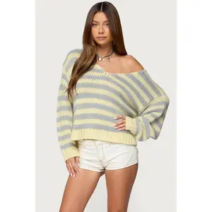 Eugenie Oversized Striped Sweater