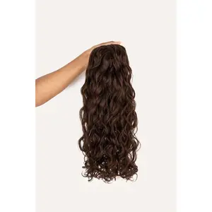 Chocolate Brown Spiral Clip-In Hair Extensions