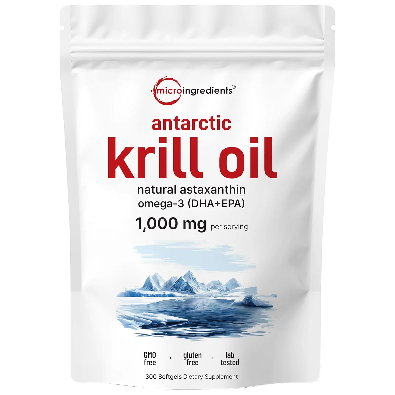 Micro Ingredients Antarctic Krill Oil 1000mg with Omega 3 Micro Ingredients Antarctic Krill Oil 1000mg with Omega 3