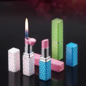 Navpeak Creative Mini Butane Gas Refillable Lipstick-Shape Fire Starter, Lightweight Metal-Plastic Device, Stylish Accessory for Women, Nice Gift