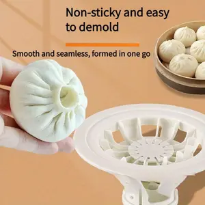 1pc User-Friendly Non-Stick Dumpling Maker – Kitchen Gadget for Perfect Dumplings And Buns, Easy-Clean Jiaozi Maker, Steamer for Home Cooking, Food-Safe Tool for Beginners