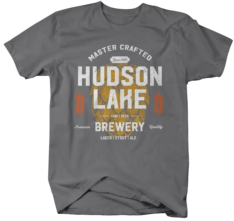 Men's Personalized Brewery T-Shirt Brewers Shirt Micro Craft Brew Master Brewery Tee