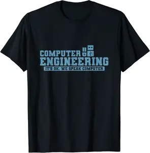 Computer Engineer It's Okay We Speak Computer T-Shirt - Jennairenej Shop 33B0B5NH9DXG