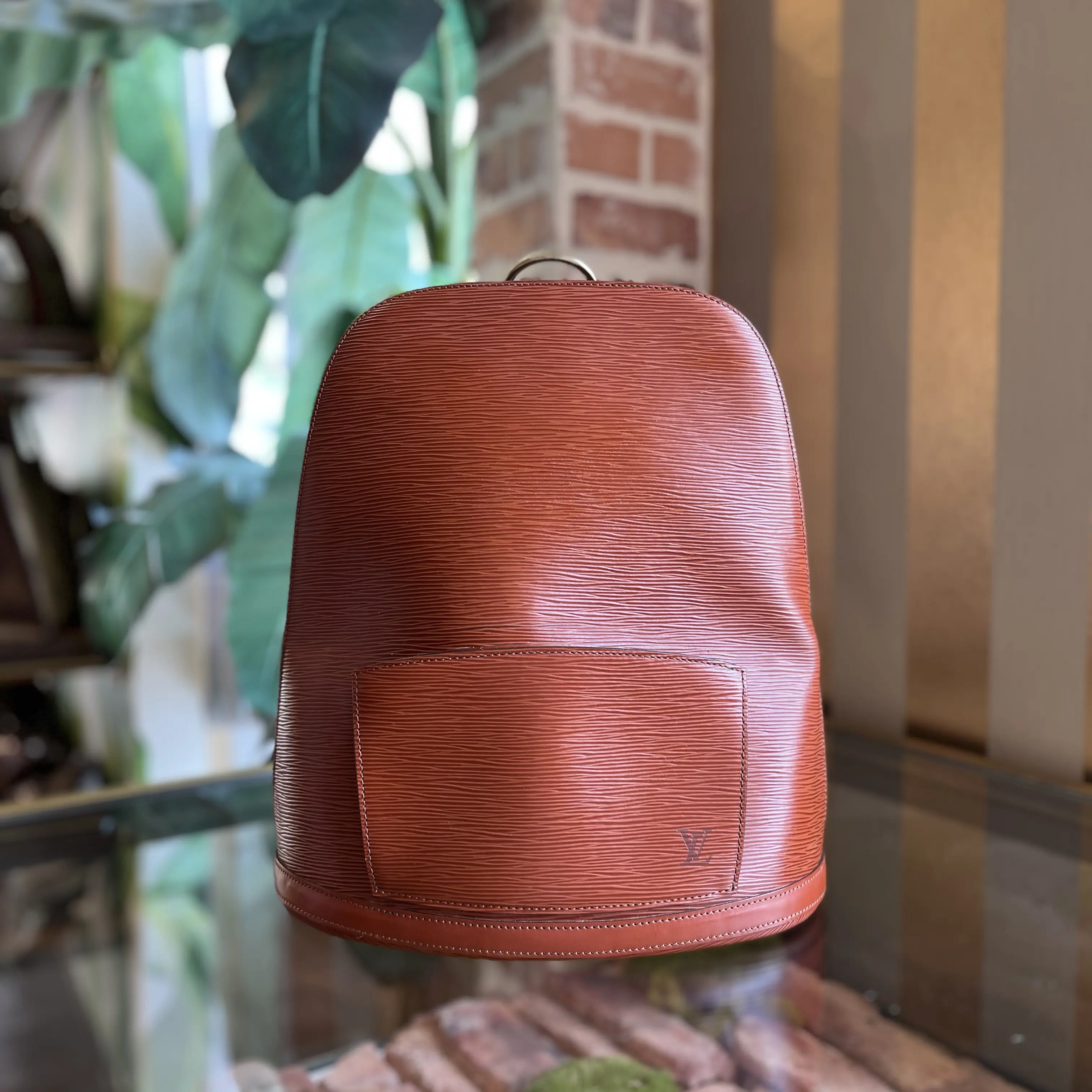 Pre-owned LOUIS VUITTON Gobelins Rust Epi Leather Vintage Backpack