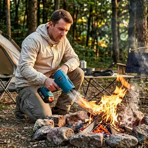 Turbo-Jet Blower, Cordless Electric Blower, 21V Battery-Powered Jet Dryer, High-Pressure Airflow Blower, Handheld Snow Removal Tool, Home & Outdoor Leaf Blower/Dust Remover — The Perfect Choice for Birthdays or Holidays