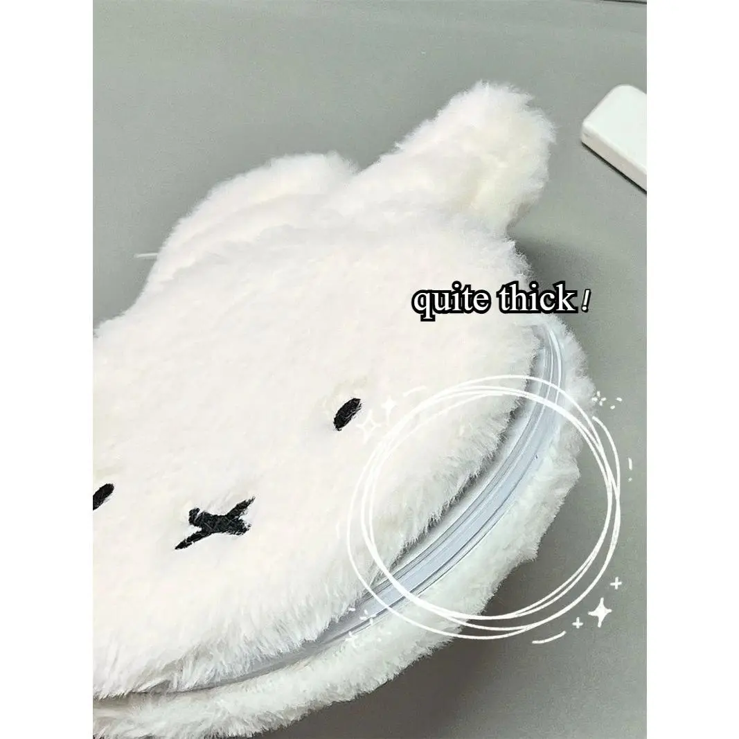 Kawaii Miffy Notebook Fluffy Bunny Head Smooth Writing Paper​ 180° Lay-Flat Multi-Functional Journal for Study/Travel Cute Gift