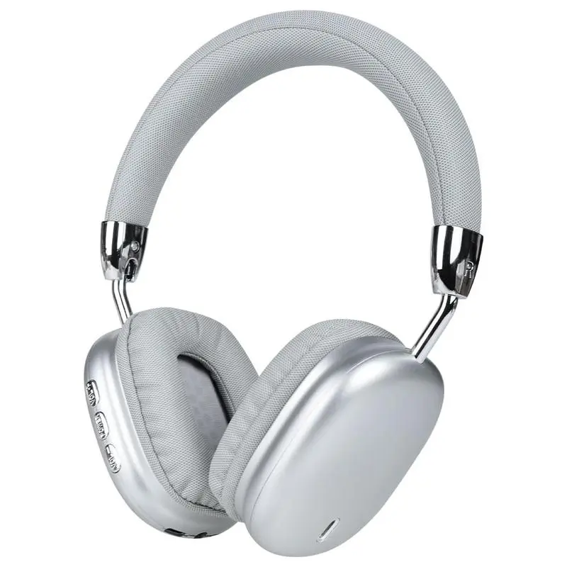 Silver-Wireless Bluetooth Over-EarHeadphones for Travel back to school gifts & Office Use-Lightweight,Comfortable & Foldable, Portable Sport Headset ,Foldable Gaming Headset,Romantic Surprise Fun Good,best gifts for child backtoschool