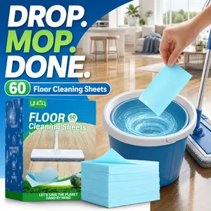 120 PCS Floor Cleaning Tablets, Multi-Surface Floor Cleaner for Hardwood, Laminate, Tile & RV Walls, Antibacterial Deodorizing Cleaning Tablets for Home Use