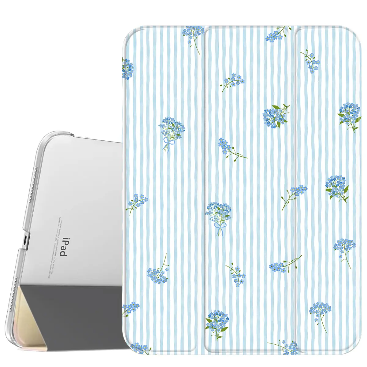 Ipad case blue flowet - TikTok Shop
