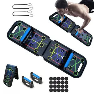 12-1 Multifunctional Folding Push up Board, Portable Folding Push up Bar Home and Gym Exercise Equipment, Suitable for Chest and Back Exercises, Fitness Strength Training Stand DEISNGB