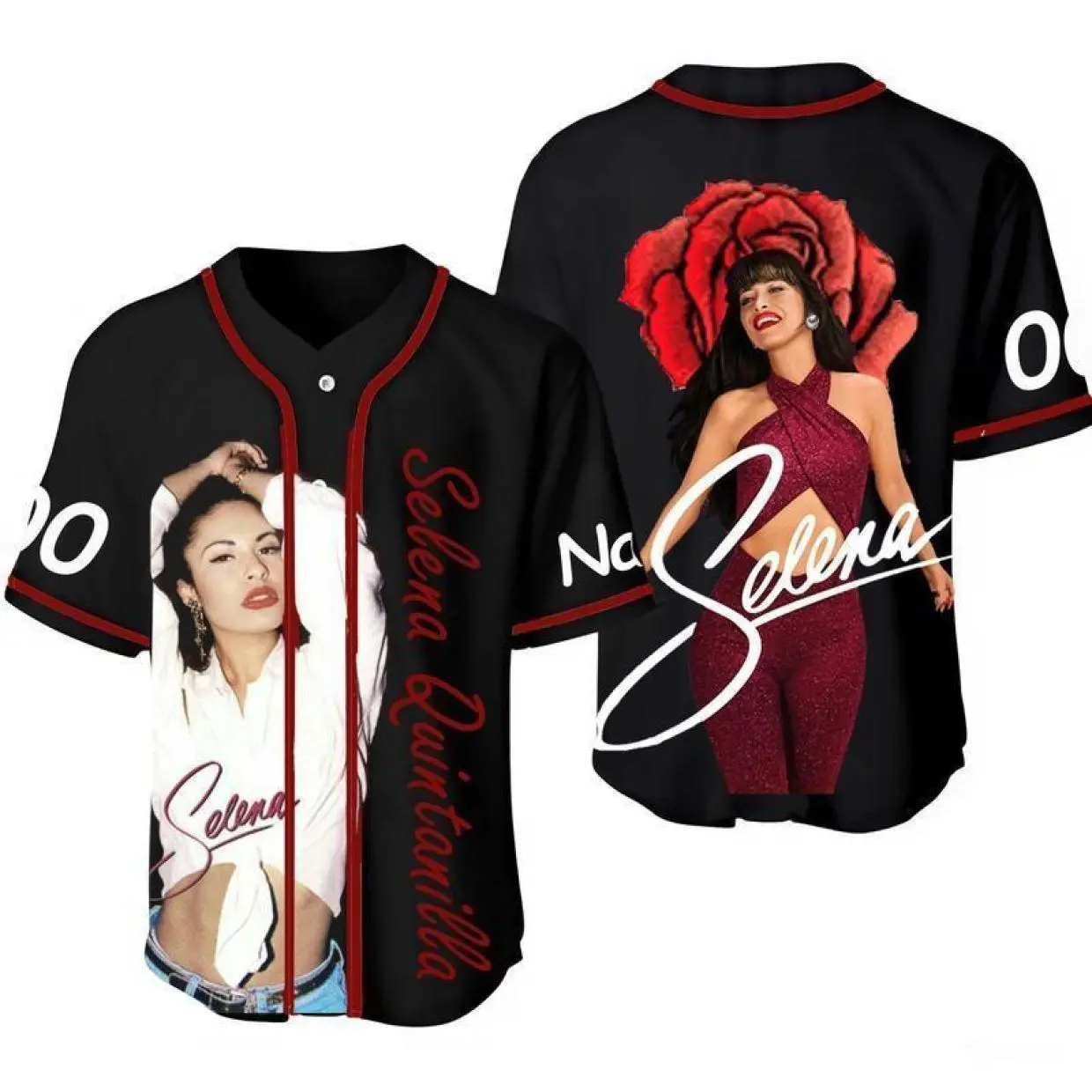Vintage Selena Baseball Jersey, Selena Quintanilla Mexican Singer, Latina Icon Jersey Shirt, Selena 90s Baseball Jersey Shirt