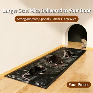 Upgrade Version Ultra Large Invisible Mouse Trap Mat, Super Strong Adhesive Plastic Mouse Glue Trap, Easy Capture, Suitable for Warehouse Home Kitchen Outdoor Indoor Use