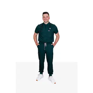 Baaba Men's Polo Scrub Top - Stylish Design for Everyday Use