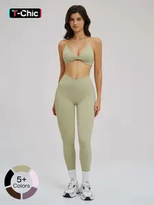 Cross-Border Yoga Set, Fleece-Lined Thin Strap Back Support Tight Fit, Outdoor Running Exercise Sportswear, Women's Fitness Clothing, Fitness Outfit, Running Attire, Fleece Lining, Running Gear, Workout Running Outfits, Sporty Style Outfits