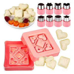 9PCS Mini Sandwich Cutter Set – DIY Crustless Sandwich & Fruit Shape Cutters