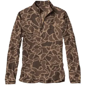 Realtree Camo Zip Long Sleeve Shirt | Lightweight Hunting Top | Outdoor Gear Apparel