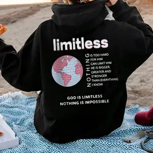God Is Limitless Nothing Is Impossible Woman Hoody Casua